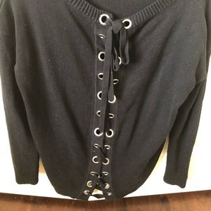 Express black crew neck sweater